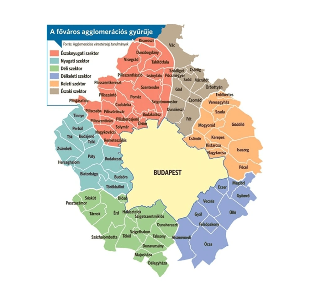 PikkPakk agglomerációs térkép