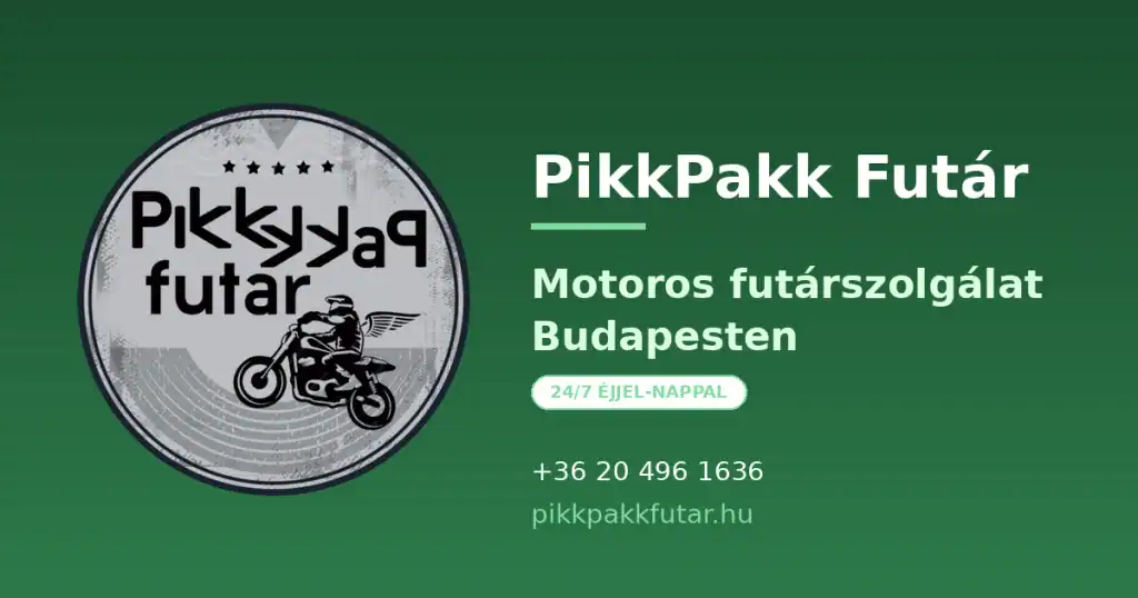 Expressz futár rendelés Budapest — PikkPakk motoros futárszolgálat